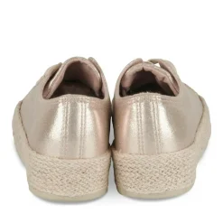 Espadrilles Lacets OR Femme Motif Paillettes Lacets