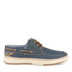 Espadrilles MARINE Homme Motif Uni Lacets