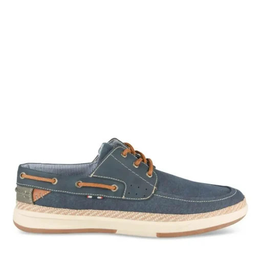 Espadrilles MARINE Homme Motif Uni Lacets