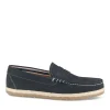 Espadrilles MARINE Homme CUIR Motif Uni A Enfiler