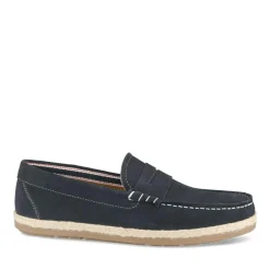 Espadrilles MARINE Homme CUIR Motif Uni A Enfiler