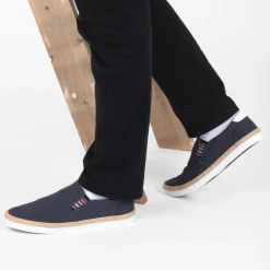 Espadrilles MARINE Homme Motif Uni A Enfiler