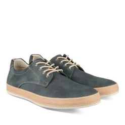 Espadrilles MARINE Homme Motif Uni Lacets