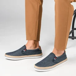 Espadrilles MARINE Homme Motif Uni A Enfiler