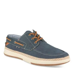 Espadrilles MARINE Homme Motif Uni Lacets