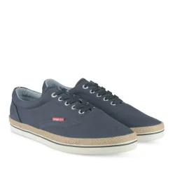 Espadrilles MARINE Homme Motif Uni Lacets