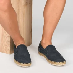 Espadrilles MARINE Homme Motif Uni Lacets
