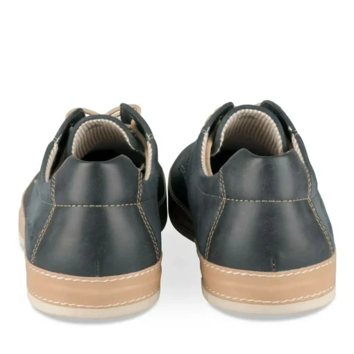 Espadrilles MARINE Homme Motif Uni Lacets
