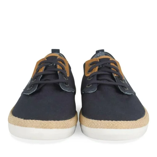 Espadrilles MARINE Homme Motif Uni Lacets