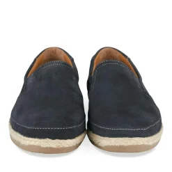 Espadrilles MARINE Homme CUIR Motif Uni A Enfiler