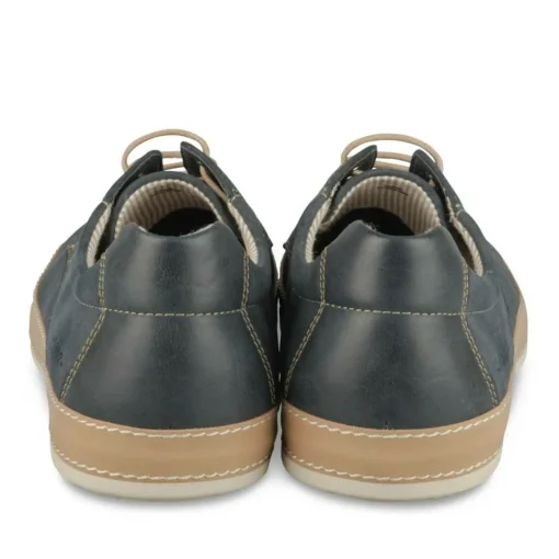 Espadrilles MARINE Homme Motif Uni Lacets