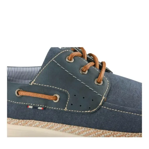 Espadrilles MARINE Homme Motif Uni Lacets