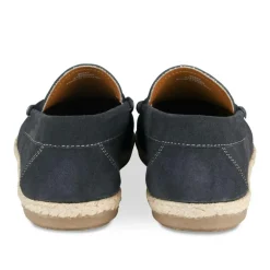 Espadrilles MARINE Homme CUIR Motif Uni A Enfiler