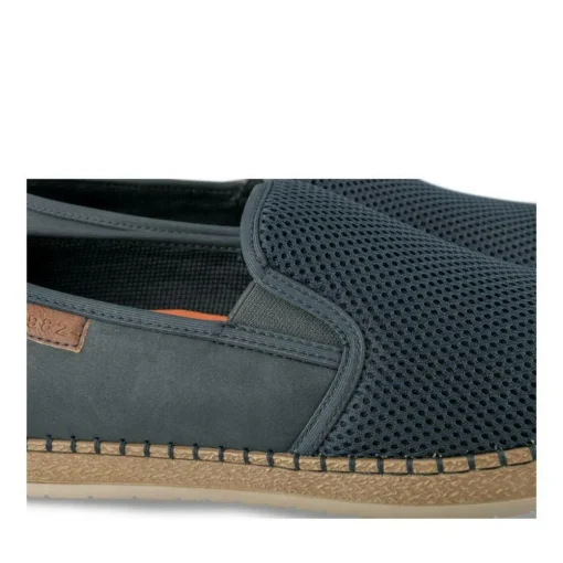 Espadrilles MARINE Homme Motif Uni Lacets