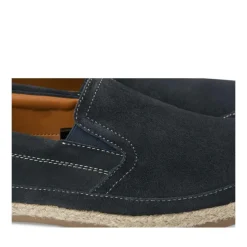 Espadrilles MARINE Homme CUIR Motif Uni A Enfiler
