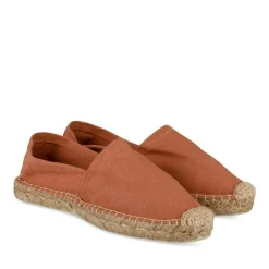 Espadrilles MARRON Femme Motif Uni A Enfiler