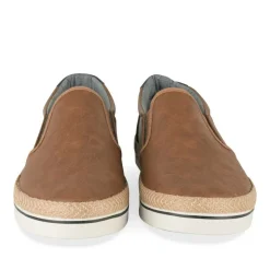 Espadrilles MARRON Homme Motif Uni A Enfiler