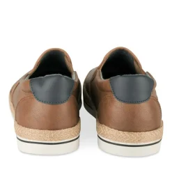 Espadrilles MARRON Homme Motif Uni A Enfiler
