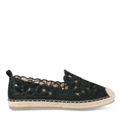Espadrilles NOIR Femme Motif Uni A Enfiler