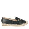 Espadrilles NOIR Femme Motif Chaîne A Enfiler