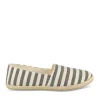 Espadrilles NOIR Femme Motif Rayures A Enfiler
