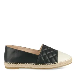 Espadrilles NOIR Femme Motif Carreaux A Enfiler
