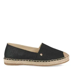 Espadrilles NOIR Femme Motif Uni A Enfiler