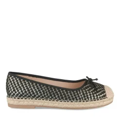 Espadrilles NOIR Femme Motif Uni A Enfiler