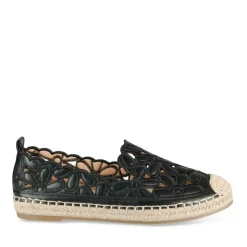 Espadrilles NOIR Femme Motif Uni A Enfiler