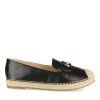 Espadrilles NOIR Femme Motif Uni A Enfiler
