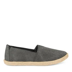 Espadrilles NOIR Femme Motif Uni A Enfiler