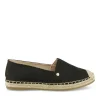 Espadrilles NOIR Femme Motif Uni A Enfiler