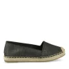 Espadrilles NOIR Femme Motif Uni A Enfiler