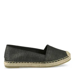 Espadrilles NOIR Femme Motif Uni A Enfiler