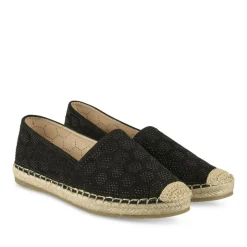 Espadrilles NOIR Femme Motif Paillettes A Enfiler
