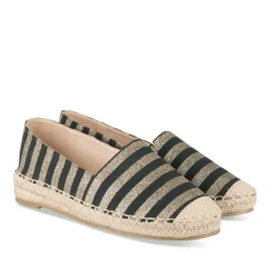 Espadrilles NOIR Femme Motif Uni A Enfiler