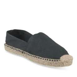 Espadrilles NOIR Femme Motif Uni A Enfiler