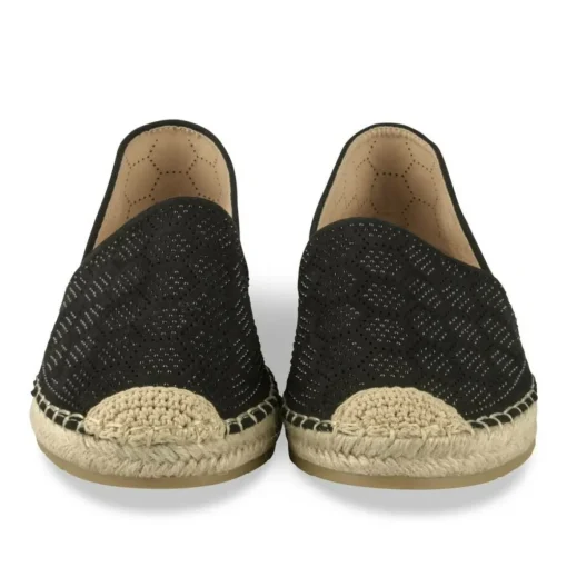 Espadrilles NOIR Femme Motif Paillettes A Enfiler