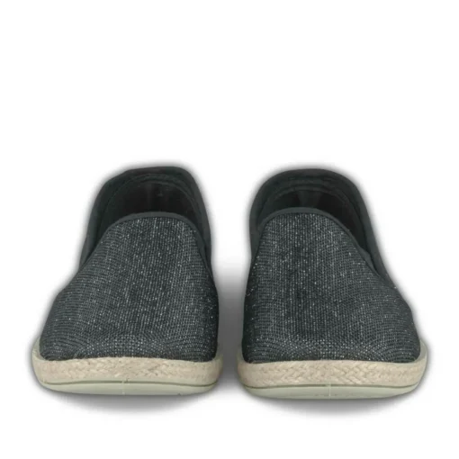 Espadrilles NOIR Femme Motif Paillettes A Enfiler