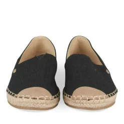 Espadrilles NOIR Femme Motif Uni A Enfiler