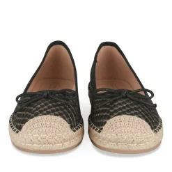 Espadrilles NOIR Femme Motif Uni A Enfiler