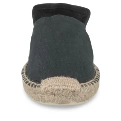 Espadrilles NOIR Femme Motif Uni A Enfiler