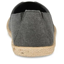 Espadrilles NOIR Femme Motif Uni A Enfiler