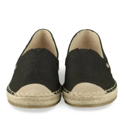 Espadrilles NOIR Femme Motif Uni A Enfiler