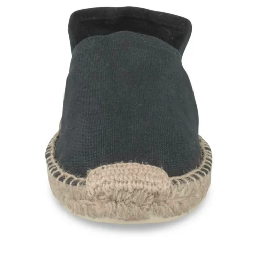 Espadrilles NOIR Femme Motif Uni A Enfiler