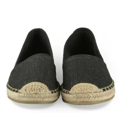 Espadrilles NOIR Femme Motif Uni A Enfiler
