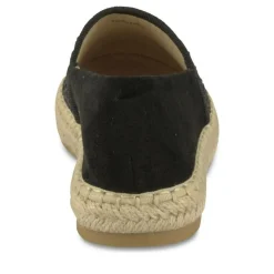 Espadrilles NOIR Femme Motif Tressé A Enfiler