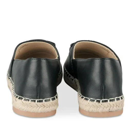 Espadrilles NOIR Femme Motif Chaîne A Enfiler