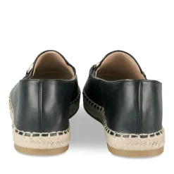 Espadrilles NOIR Femme Motif Chaîne A Enfiler