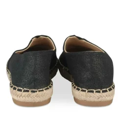 Espadrilles NOIR Femme Motif Uni A Enfiler